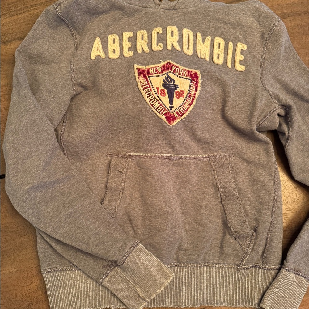 Abercrombie & Fitch Men’s Charcoal Hoodie